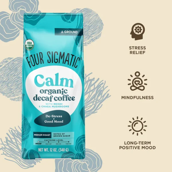 Calm Decaf Ground Coffee Bag - Image 2