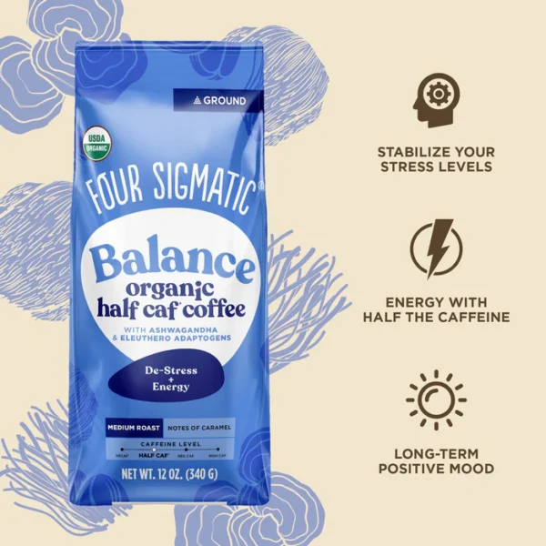 Balance Half Caf Ground Coffee Bag - Image 2