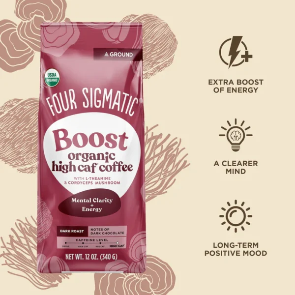 Boost High Caf Ground Coffee Bag - Image 2