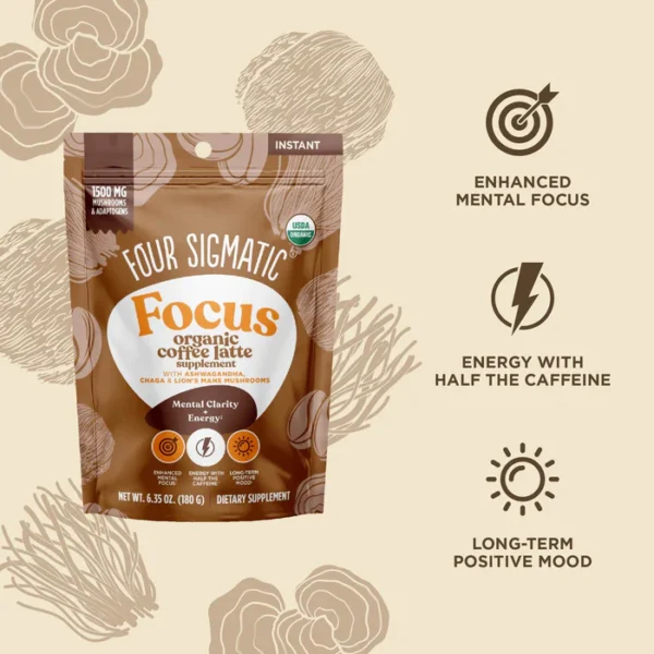 Focus Organic Coffee Latte - Image 2